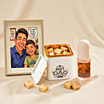 Personalised Gift Set with Oak & Amber Mist for Dad