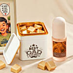 Personalised Gift Set with Oak & Amber Mist for Dad