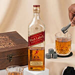 Whiskey Glass Set & Johnnie Walker Red Label for Dad
