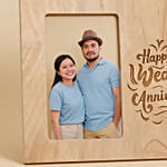 Personalised Wedding Anniversary Engraved Wooden Frame