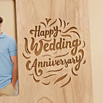 Personalised Wedding Anniversary Engraved Wooden Frame