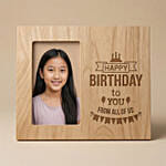 Personalised Birthday Engraved Wooden Frame