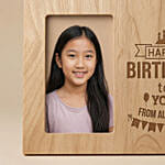 Personalised Birthday Engraved Wooden Frame