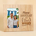 Personalised Anniversary Engraved Wooden Frame