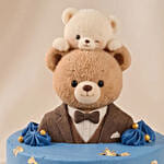 Best Dad Chooclate Fudge Teddy Cake