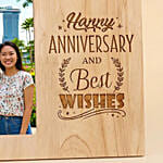 Personalised Anniversary Engraved Wooden Frame