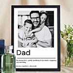 Fathers Day Personalised Frame & Burberry Weekend Perfume