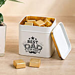 White Anthurium Plant & Chocolate Gift Set for Dad