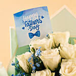 Fathers Day Roses & Baby's Breath Bouquet