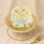 Eggless Vanilla Confetti Mini Cake 4 inches