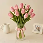 10 Tulips In a Vase
