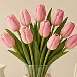 10 Tulips In a Vase