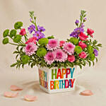 Colorful Birthday Wishes Flowers