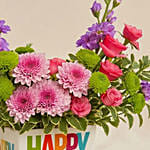 Colorful Birthday Wishes Flowers