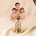 Personalised Car Bobble with Love you Dad Sunflower
