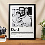 Affection For Dad Photo Frame