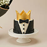 Love You Dad Sunflower Bouquet and Cake Bundle