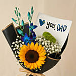 Love You Dad Sunflower Flower Bouquet