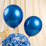 Super Dad Blue Hydrangea & Balloon Hatbox