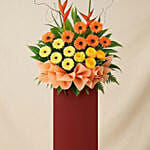 Gerberas N Lilies Flower Stand