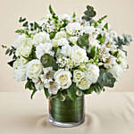Glamorous White Flowers Vase
