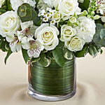Glamorous White Flowers Vase