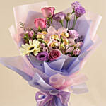 Mixed Flowers & Ferrero Rocher Hand Bouquet