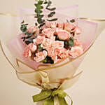 Peachy Blushes Rose Bouquet