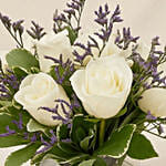 White Roses In A Vase