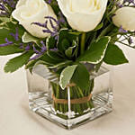 White Roses In A Vase