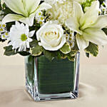Beautiful White Flowers Vase
