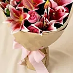 Bunch Of Pink Lilies