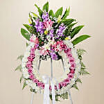 Condolences Flowers Wreath Stand
