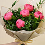 Delightful Coral Peonies Bunch