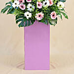 Serene Mixed Flowers Purple Stand