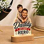 Hero Dad LED Lamp & Sunflower Bouquet