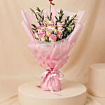 Titanic Rose Chamomile Bouquet With I Love You Balloon For Love