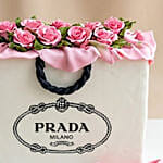 Luxury Prada Shopping Bag Red Velvet Cake
