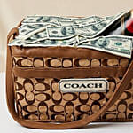 Coach Handbag, Cash & Champagne Chocolate Cake