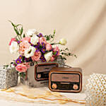 Nakamichi Retro Music Station with Flowers