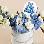 Baby Boy Celebration Flowers Box