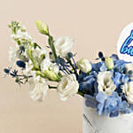 Baby Boy Celebration Flowers Box