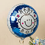 Its a Baby Boy Flower giftset with Balloon