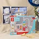 Its a Baby Boy Flowers Arrangment giftset with Balloon