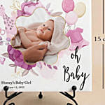 Personalized New Born Baby Girl Photo Frame