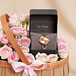 Titan Raga Watch Gift Basket For Her
