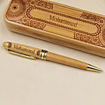 Engraved Wooden Pen