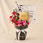 Sweet Congratulations 2026 Grad Flowers & Lindt Box