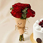 Smiley Mini Jelly Cat Bouquet and Cake