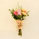 Smiley Mini Jellycat Pastel Flowers Bouquet